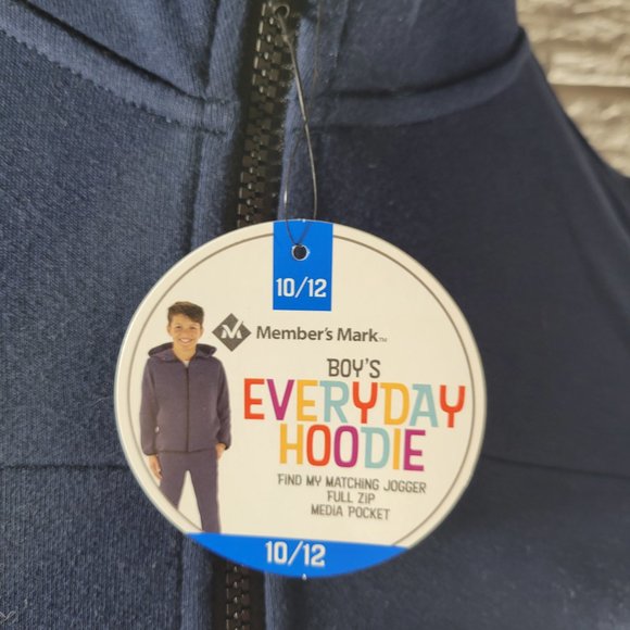 Members Mark Boys Everyday Lightweight Hoodie -- ITEM #1437 A-H - Picture 7 of 9